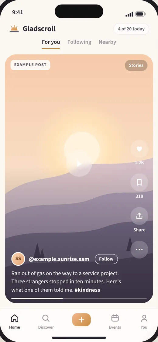 Home feed